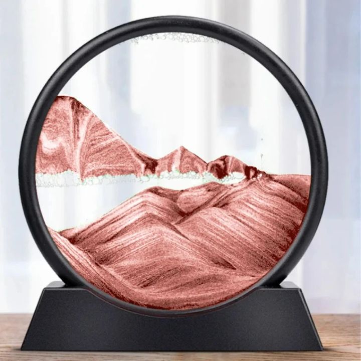 3D Sand Art Hourglass with Calming Deep Sea Design