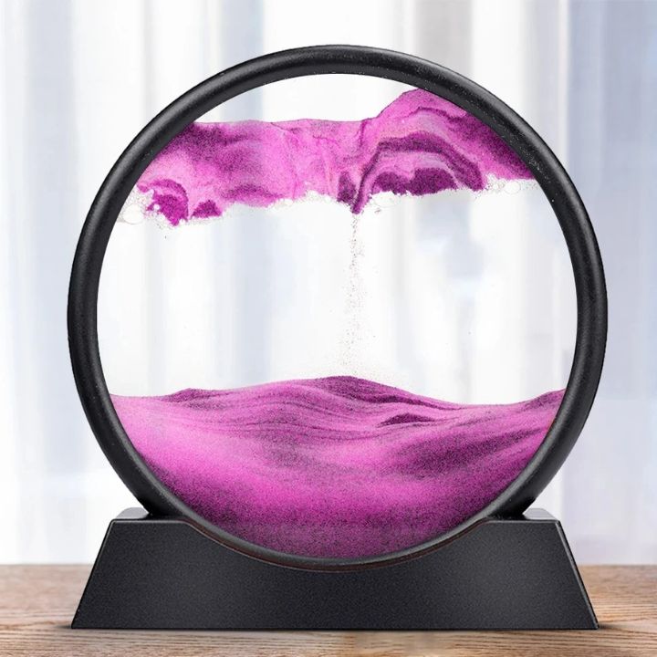 3D Sand Art Hourglass with Calming Deep Sea Design