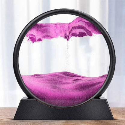 3D Sand Art Hourglass with Calming Deep Sea Design
