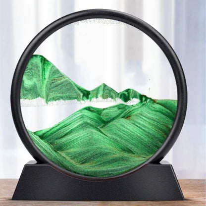 3D Sand Art Hourglass with Calming Deep Sea Design