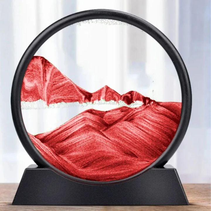 3D Sand Art Hourglass with Calming Deep Sea Design