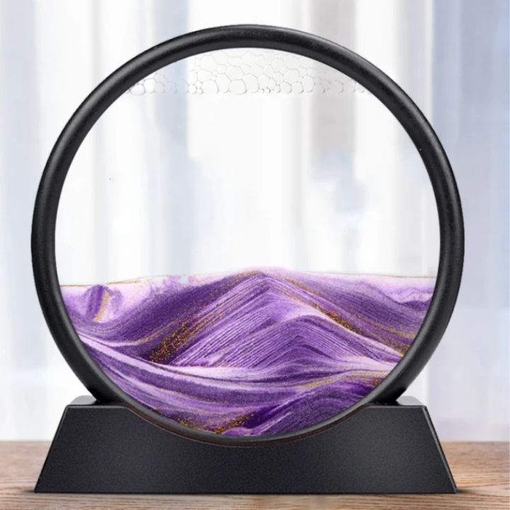 3D Sand Art Hourglass with Calming Deep Sea Design