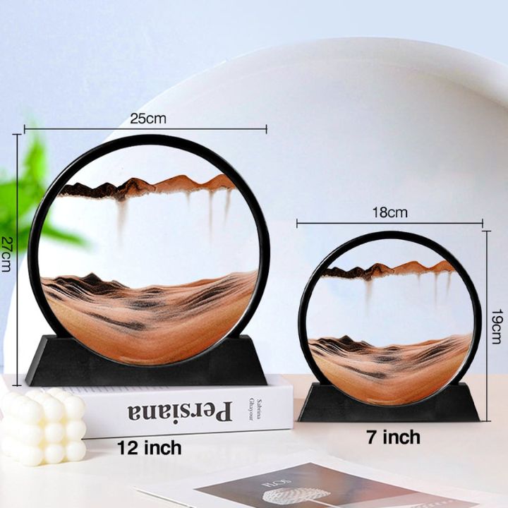3D Sand Art Hourglass with Calming Deep Sea Design