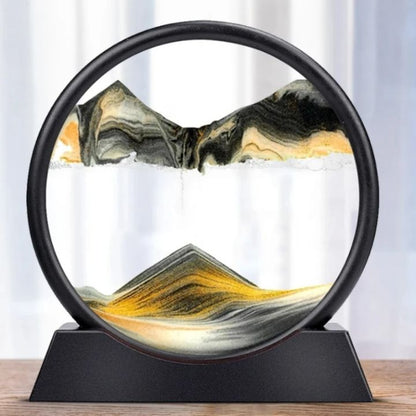 3D Sand Art Hourglass with Calming Deep Sea Design