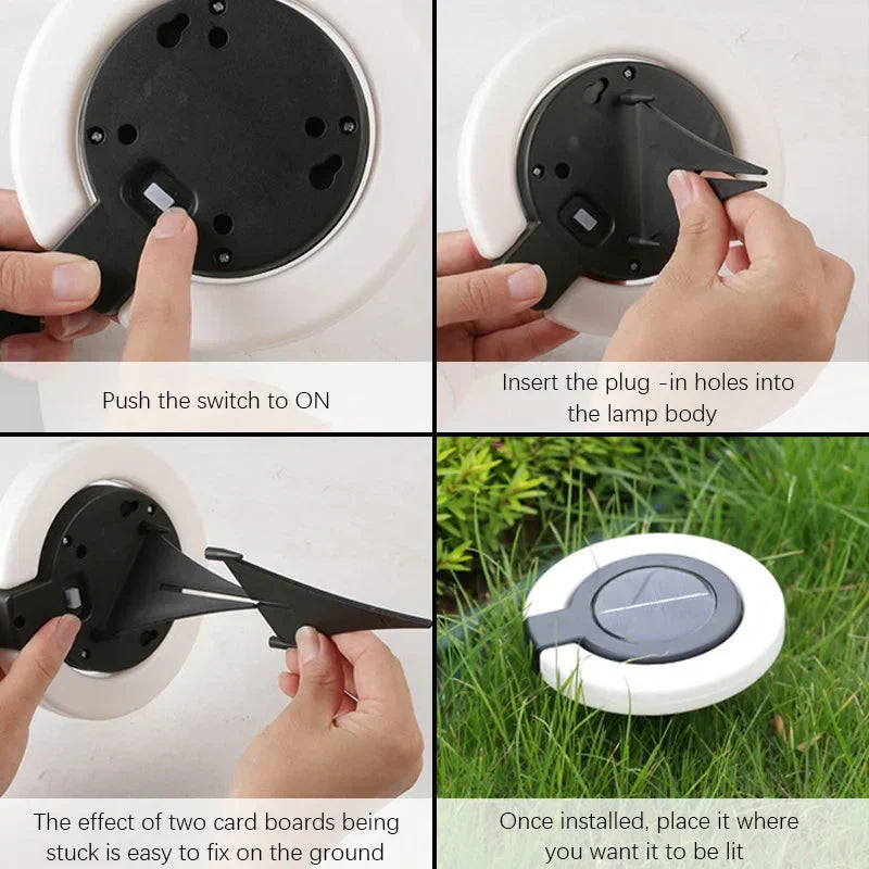 360 Swiveling Solar Ground Light (IP65 Waterproof)