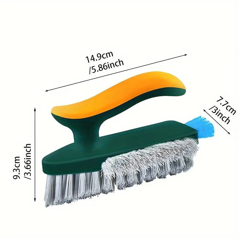 4-in-1 Tile, Grout & Glass Cleaning Brush Set of 2