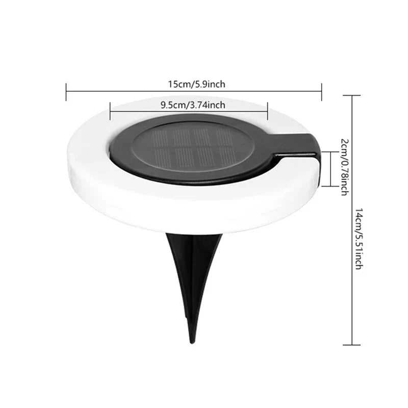360 Swiveling Solar Ground Light (IP65 Waterproof)