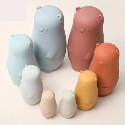 4-Piece Silicone Stacking Toys for Babies