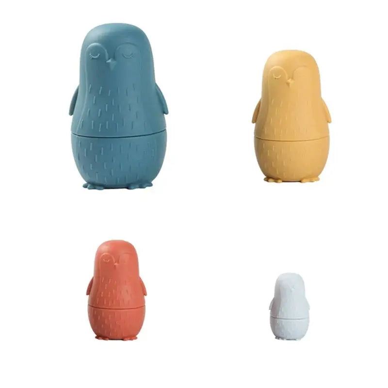 4-Piece Silicone Stacking Toys for Babies