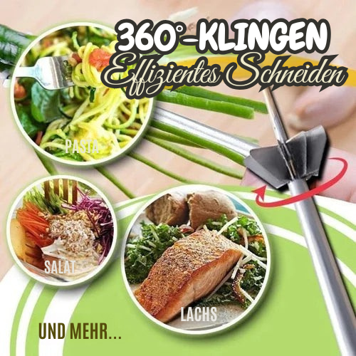 360° Stainless Steel Vegetable Spiral Cutter