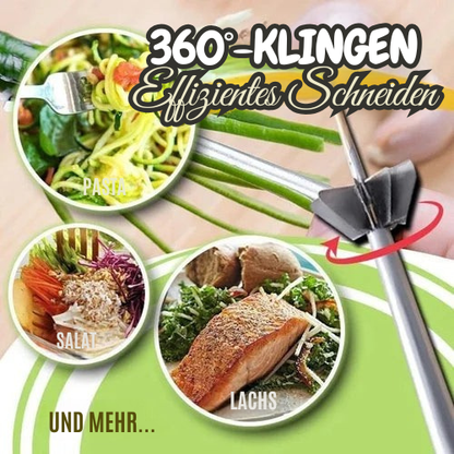 360° Stainless Steel Vegetable Spiral Cutter