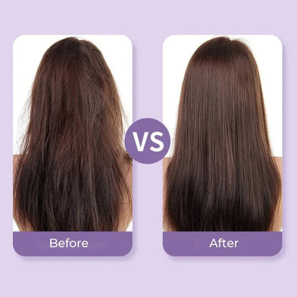 2-in-1 Hair Straightening Brush - Travel Styling Tool