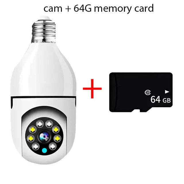 360° Pan-Tilt Security Camera with Night Vision