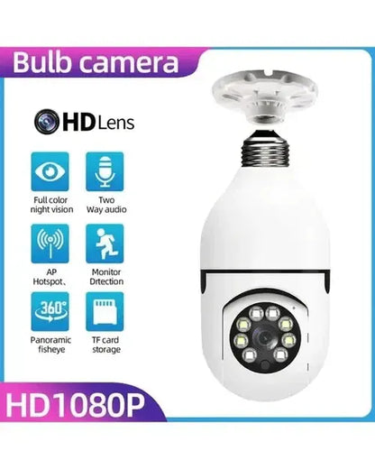 360° Pan-Tilt Security Camera with Night Vision