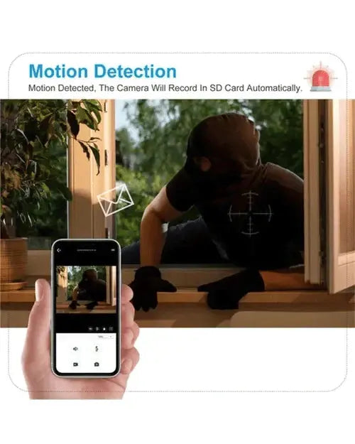 360° Pan-Tilt Security Camera with Night Vision