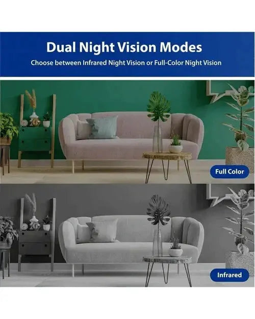 360° Pan-Tilt Security Camera with Night Vision