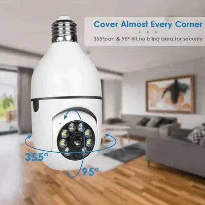 360° Pan-Tilt Security Camera with Night Vision