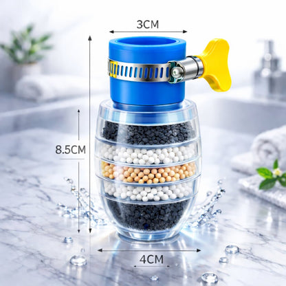 5-Layer Faucet Water Filter for Chlorine & Limescale