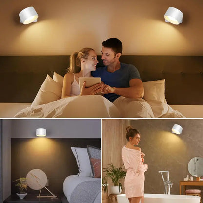 360 Swivel Rechargeable LED Wall Light with Touch