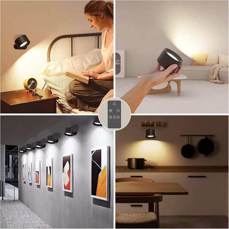360 Swivel Rechargeable LED Wall Light with Touch