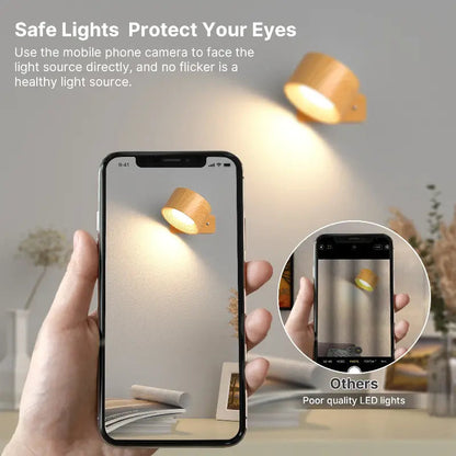 360 Swivel Rechargeable LED Wall Light with Touch