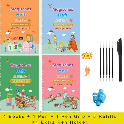 4-in-1 Kids Handwriting Practice Kit - Magic Ink