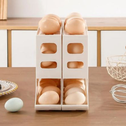 4-Tier Automatic Sliding Egg Holder (30 Eggs)