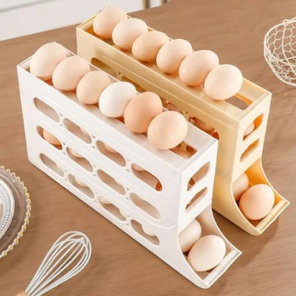 4-Tier Automatic Sliding Egg Holder (30 Eggs)