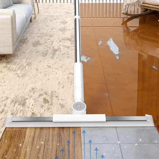 3-in-1 Silicone Floor Squeegee with Telescopic Handle