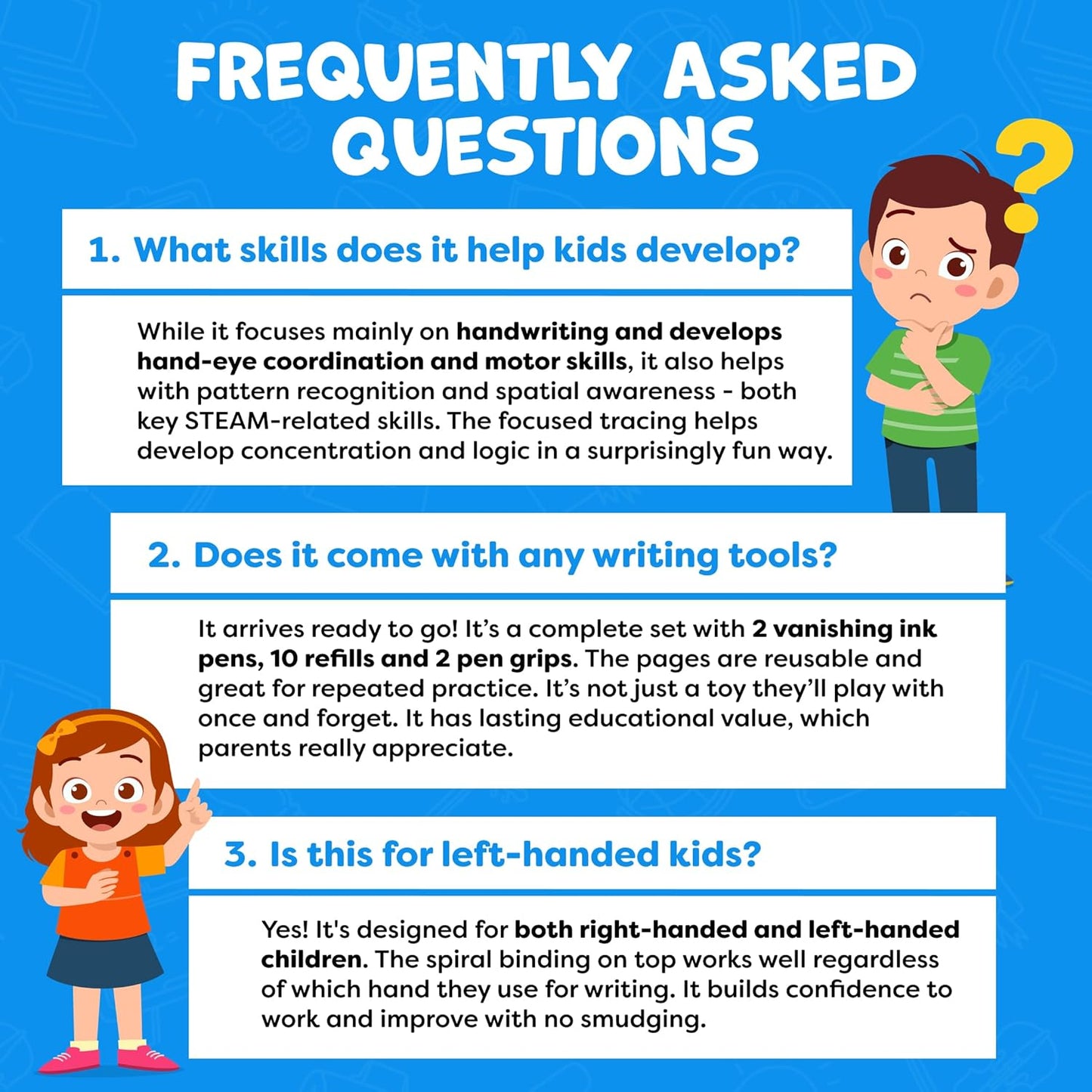 4-in-1 Kids Handwriting Practice Kit - Magic Ink