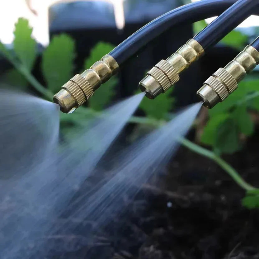 20m Garden Misting System with 20 Brass Jets