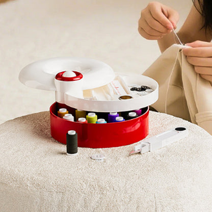 16-Color Sewing Kit with Magnetic Needle Holder