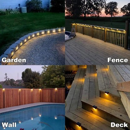 4-Piece Solar Patio Lights - Weatherproof Outdoor Set