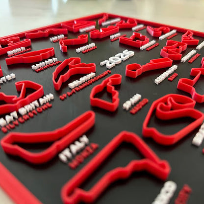 2026 Formula Racing Track Calendar with Stand