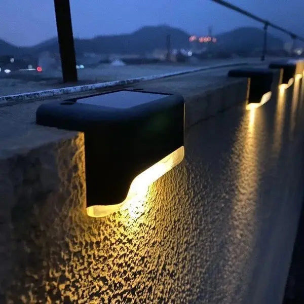 4-Piece Solar Patio Lights - Weatherproof Outdoor Set