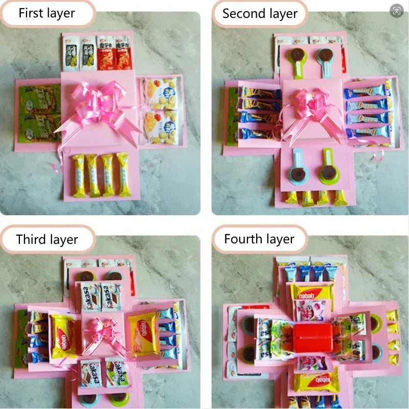 5-Layer Surprise Gift Box Kit - DIY Explosion Box