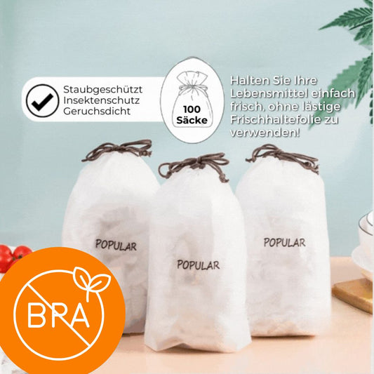 Reusable Food Storage Bags - 100 Pack Eco-Friendly