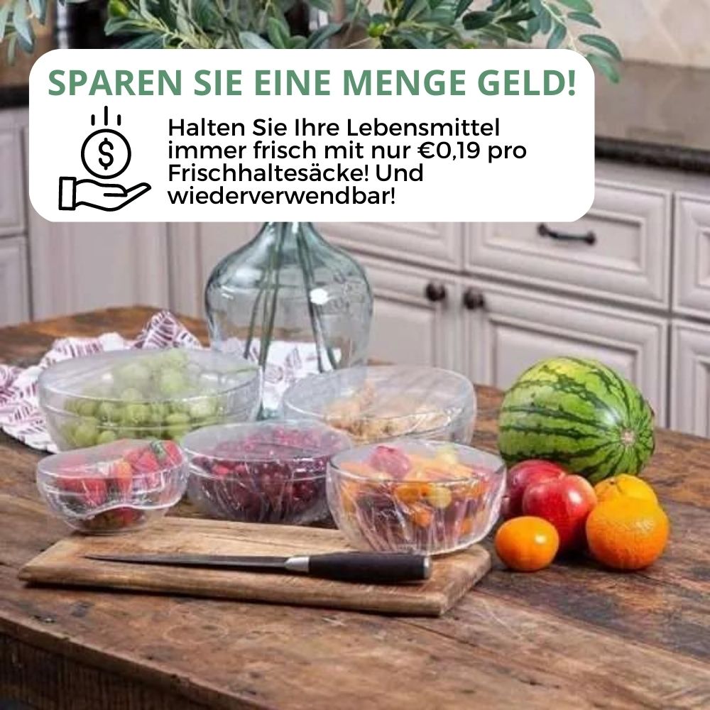Reusable Food Storage Bags - 100 Pack Eco-Friendly
