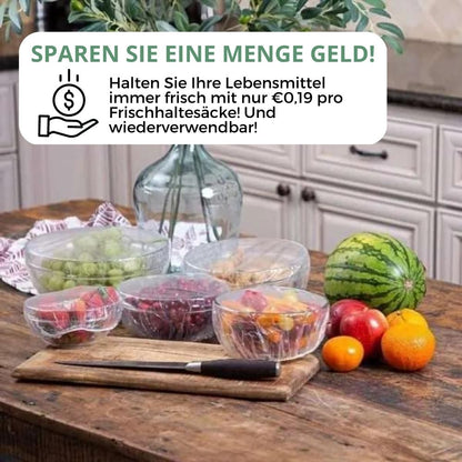 Reusable Food Storage Bags - 100 Pack Eco-Friendly