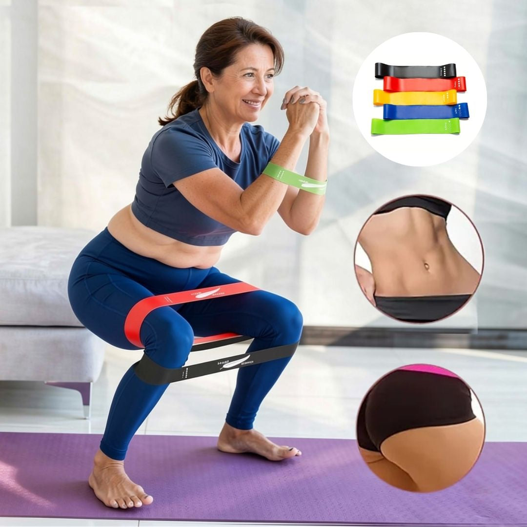 5-Piece Resistance Band Set for Home Workouts