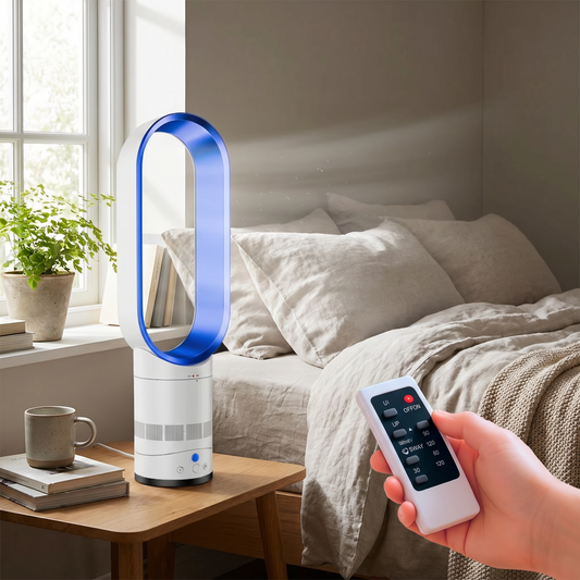 16-Inch Blade-Free Cooling Fan with Remote Control - lifestyle