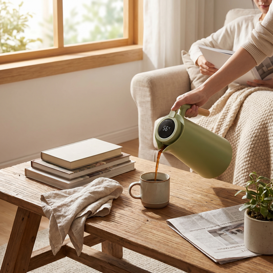 1L Insulated Flask – Maintains Temperature of Beverages for Hours - lifestyle
