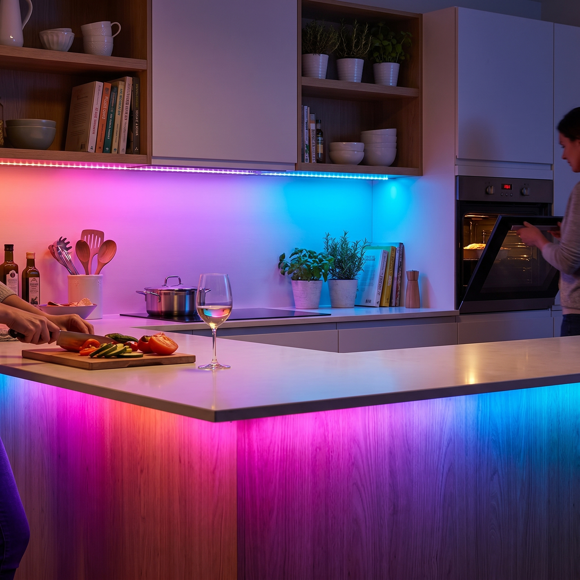 15-Meter Smart LED Light Strip with App & Remote Control - lifestyle