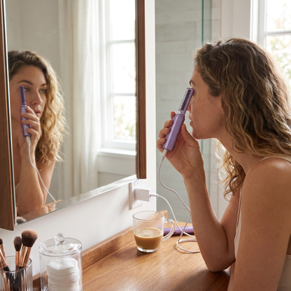 2-in-1 Hair Brush and Straightener – Travel-Friendly Styling Tool - lifestyle