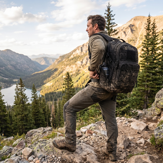 25L Adventure-Ready Backpack with Hydration Pocket - lifestyle