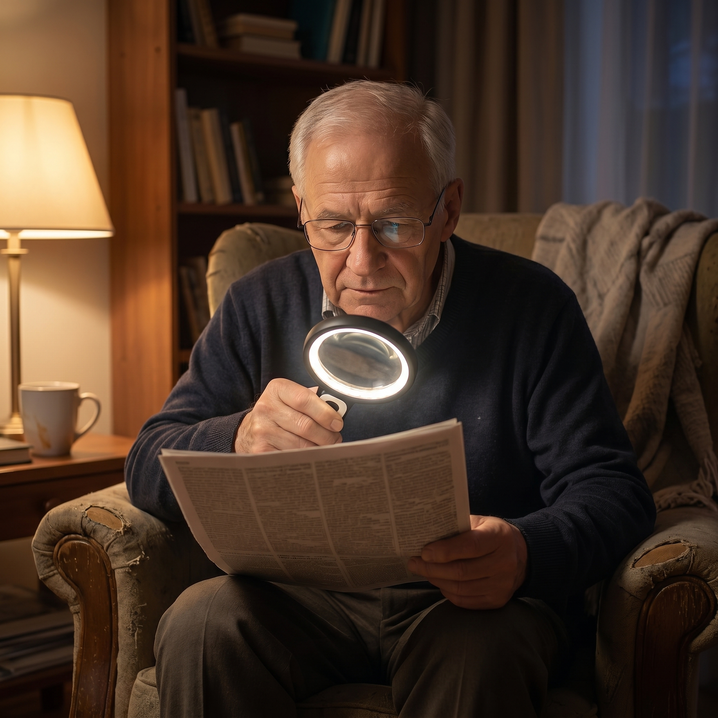 30X Lightweight Handheld Magnifier for Effortless Reading - lifestyle