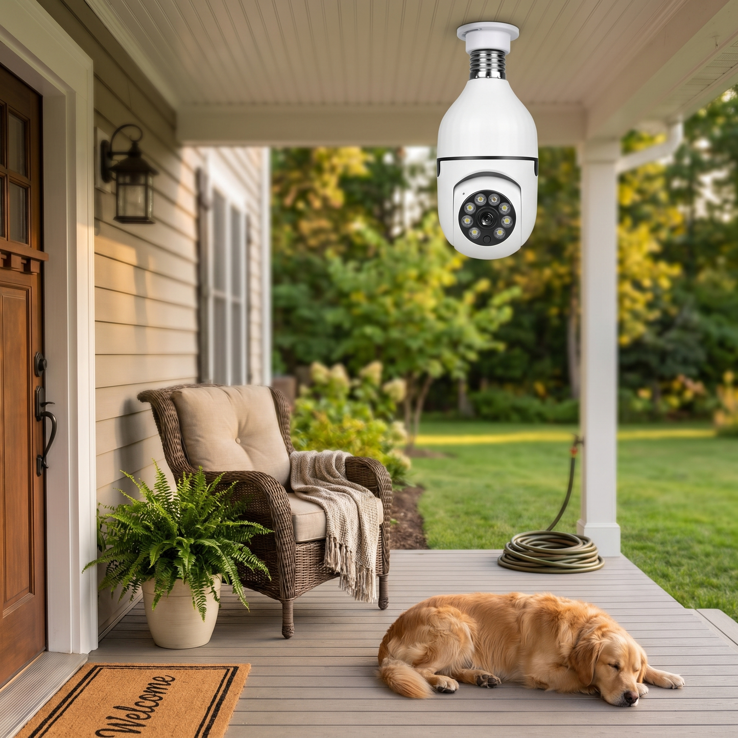 360-Degree Pan-Tilt Surveillance Camera with Night Vision and Motion Detection - lifestyle