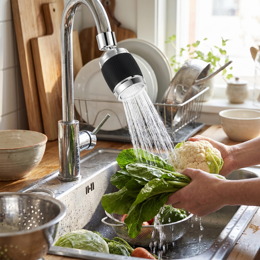 360-Degree Swivel Faucet – Splash-Proof Design - lifestyle