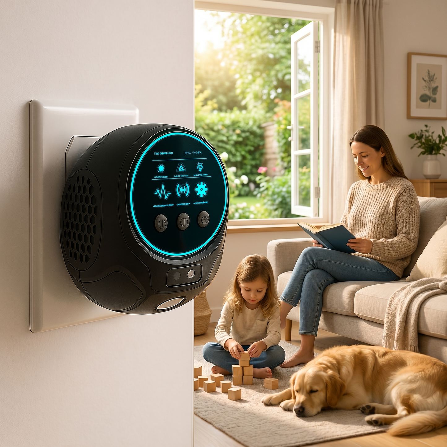 360-Degree Ultrasonic Insect Deterrent Device - lifestyle