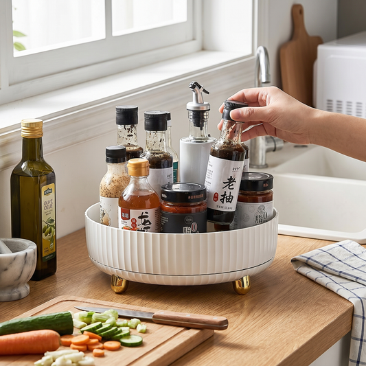 360° Swivel Spice Organizer with Rotating Design - lifestyle